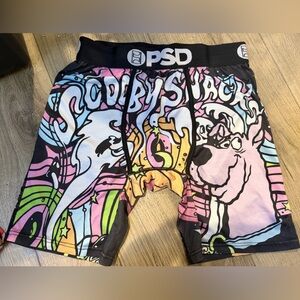 PSD Multicolor Graphic Boxer Briefs: Men’s size medium- scooby doo